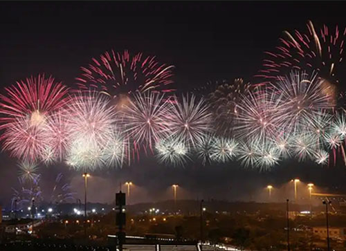 巴彦县焰火晚会